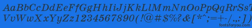 Шрифт Schoolb3 – чёрные шрифты на синем фоне