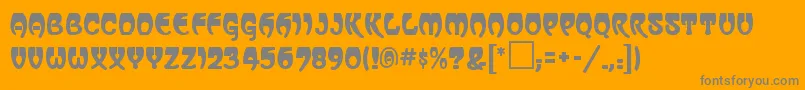 VassarRegular Font – Gray Fonts on Orange Background