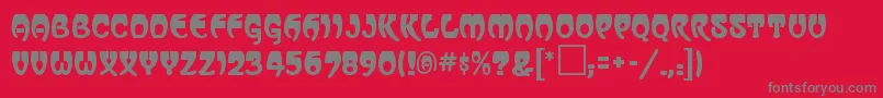 VassarRegular Font – Gray Fonts on Red Background