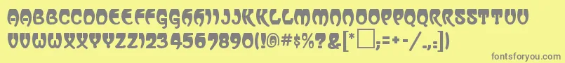 VassarRegular Font – Gray Fonts on Yellow Background