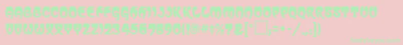 VassarRegular Font – Green Fonts on Pink Background