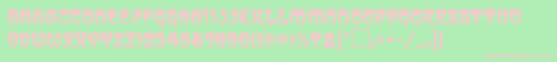 VassarRegular Font – Pink Fonts on Green Background