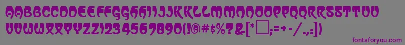 VassarRegular Font – Purple Fonts on Gray Background