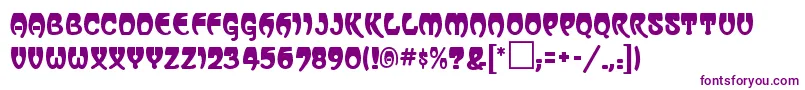 Czcionka VassarRegular – fioletowe czcionki