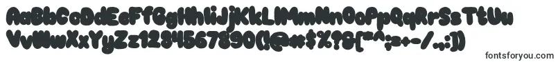 Шрифт Chokooutline – круглые шрифты
