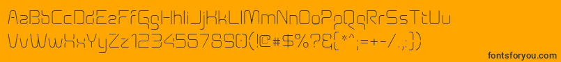 More about Aunchantedthin Font Aunchantedthin Font – Black Fonts on Orange Background
