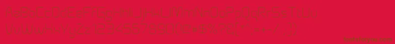 Aunchantedthin Font – Brown Fonts on Red Background