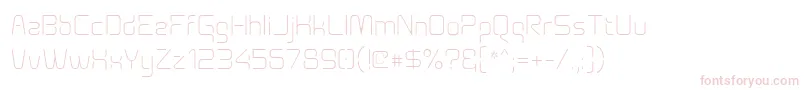 Aunchantedthin Font – Pink Fonts on White Background