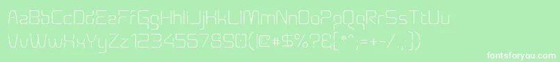 Aunchantedthin Font – White Fonts on Green Background