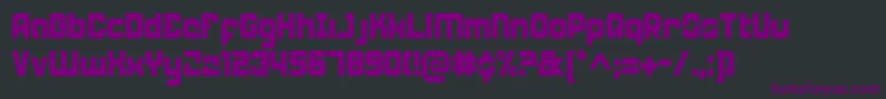 WeaponeerCondensed Font – Purple Fonts on Black Background