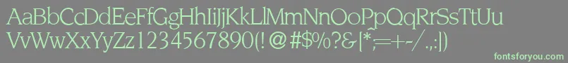 NoveltyRegular Font – Green Fonts on Gray Background