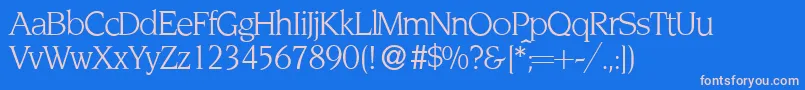 NoveltyRegular Font – Pink Fonts on Blue Background