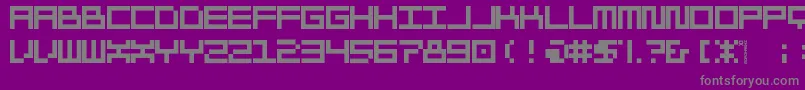 Morohashi Font – Gray Fonts on Purple Background
