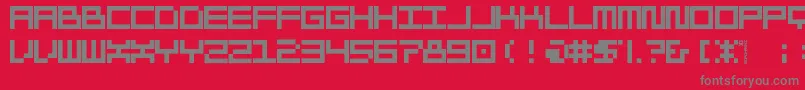 Morohashi Font – Gray Fonts on Red Background