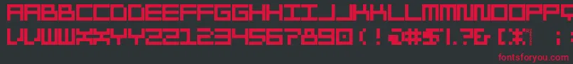 Morohashi Font – Red Fonts on Black Background