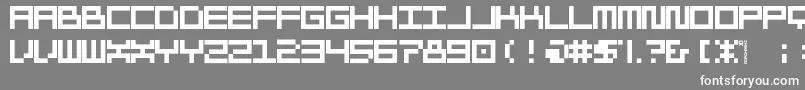 Morohashi Font – White Fonts on Gray Background