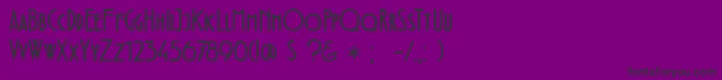 DkFledermaus Font – Black Fonts on Purple Background