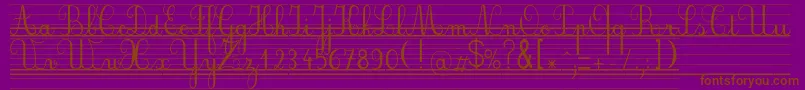 Seyesnde Font – Brown Fonts on Purple Background