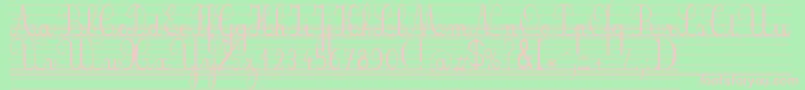 Seyesnde Font – Pink Fonts on Green Background