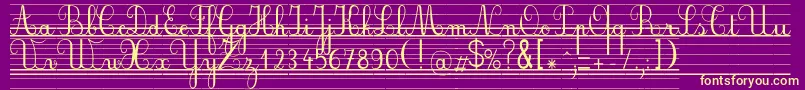 Seyesnde Font – Yellow Fonts on Purple Background