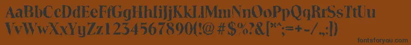 ToledorandomBold Font – Black Fonts on Brown Background
