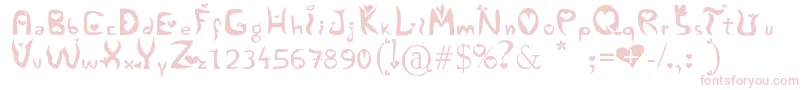 Alertse Font – Pink Fonts on White Background