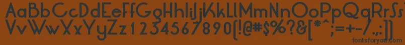 LrtOksanaBold Font – Black Fonts on Brown Background