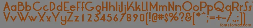 LrtOksanaBold Font – Brown Fonts on Gray Background