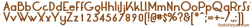 LrtOksanaBold-fontti – ruskeat fontit valkoisella taustalla