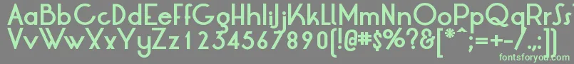 LrtOksanaBold Font – Green Fonts on Gray Background