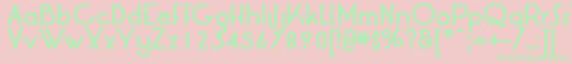 LrtOksanaBold Font – Green Fonts on Pink Background