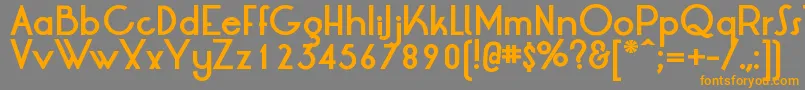 LrtOksanaBold Font – Orange Fonts on Gray Background