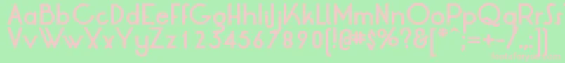 LrtOksanaBold Font – Pink Fonts on Green Background