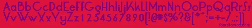 LrtOksanaBold Font – Purple Fonts on Red Background