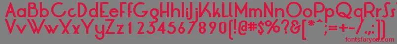 LrtOksanaBold Font – Red Fonts on Gray Background