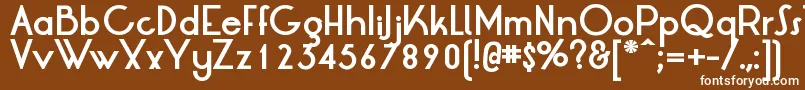 LrtOksanaBold Font – White Fonts on Brown Background