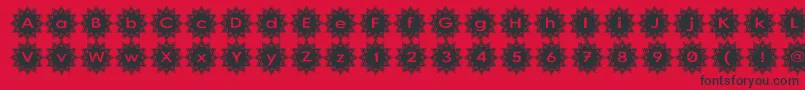 Stargit Font – Black Fonts on Red Background