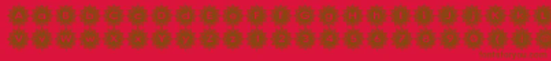 Stargit Font – Brown Fonts on Red Background