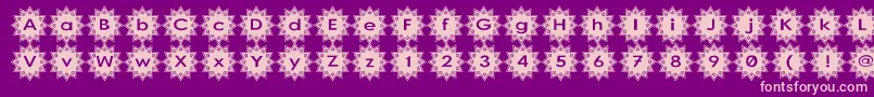 Stargit Font – Pink Fonts on Purple Background
