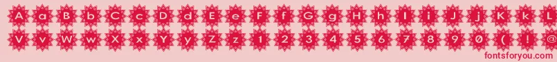 Stargit Font – Red Fonts on Pink Background