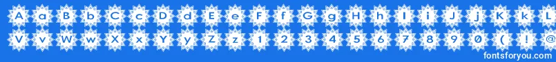 Stargit Font – White Fonts on Blue Background