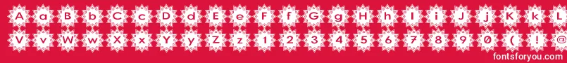 Stargit Font – White Fonts on Red Background
