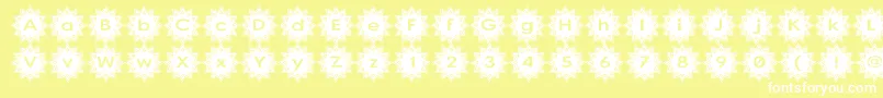 Stargit Font – White Fonts on Yellow Background