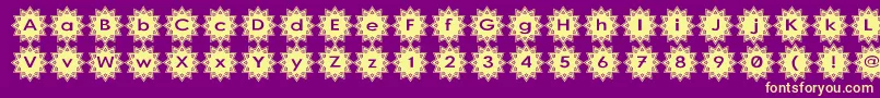 Stargit Font – Yellow Fonts on Purple Background
