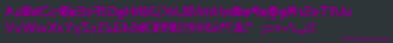 Riptrash Font – Purple Fonts on Black Background