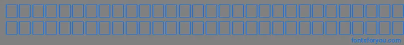 フォントPikto1 – 灰色の背景に青い文字