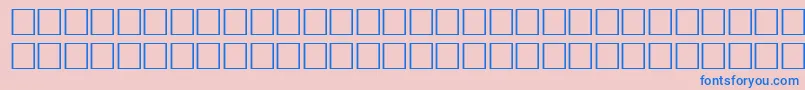 Pikto1-fontti – siniset fontit vaaleanpunaisella taustalla