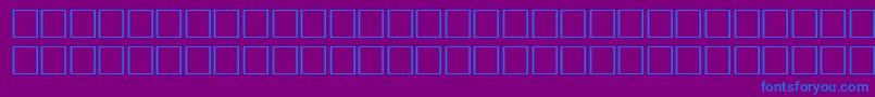 フォントPikto1 – 紫色の背景に青い文字