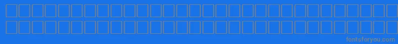 フォントPikto1 – 青い背景に灰色の文字
