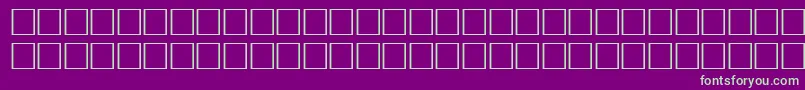フォントPikto1 – 紫の背景に緑のフォント